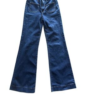 Angry Rabbit Dark Blue Wide Leg Jeans